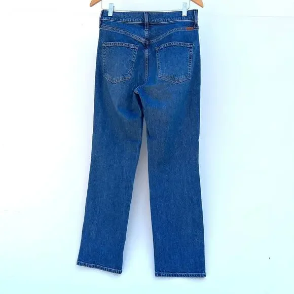 AYR The Lala Jeans Light Medium Wash High Five Straight Leg Pants 27